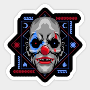 clown mask halloween Sticker
